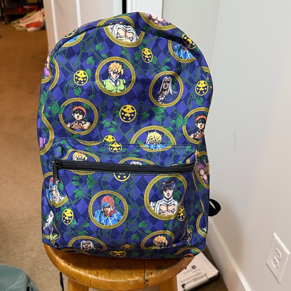 Jojo’s Bizarre Adventure Purple and Black Backpack